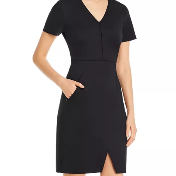 Elie Tahari Alessandra V-Neck Sheath Dress - Picture 1 of 8